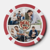 友達とポーカーゲームの夜の写真「Deal me in」 ポーカーチップ (裏面)