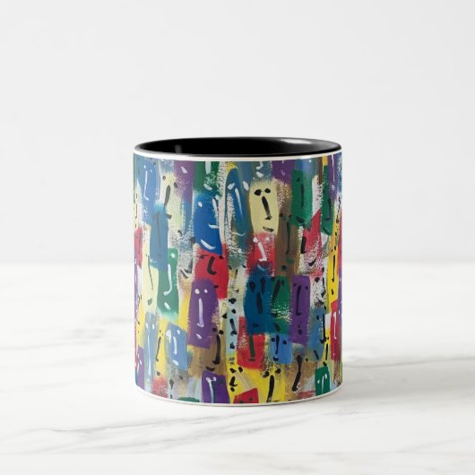 友達とマグコーヒ ツートーンマグカップ (中央)