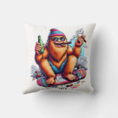 友達と一緒にいることをうれしく思う クッション (裏面)