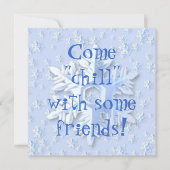 「友達と一緒にリラックスしよう」-パーティーのお誘い 招待状 (正面)