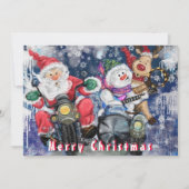 友達と一緒に楽しいクリスマスカーおもしろいド (正面)