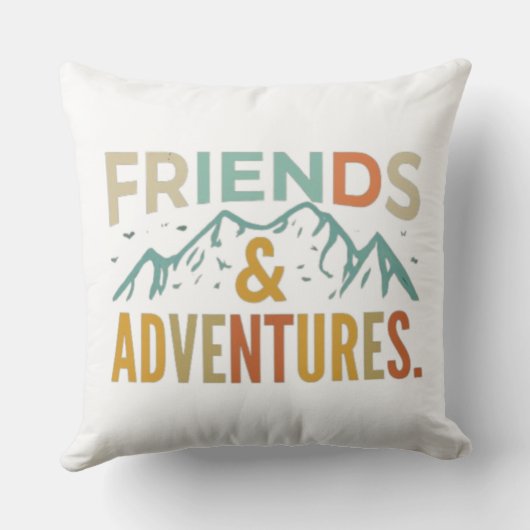 『友達と冒険』数々のカラー クッション (裏面)