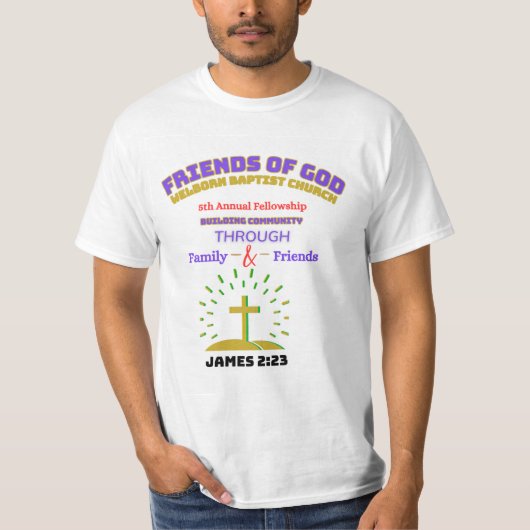 友達と家族の日Tシャツ Tシャツ (正面)