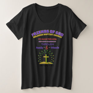 友達と家族のTシャツ プラスサイズTシャツ
