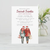 友達と抱き枕シークレットサンタクリスマスパーティー 招待状 (スタンド正面)