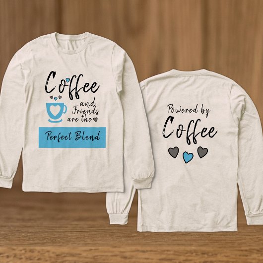 友達と淹れたてのブルーコーヒー トライブレンドTシャツ