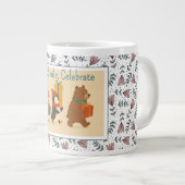 友達と祝のスマイル ジャンボコーヒーマグカップ (正面右)