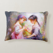 友達と花 アクセントクッション (裏面)