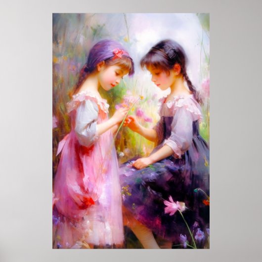 友達と花 ポスター (正面)