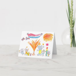 友達と見る7月4日の花火 カード