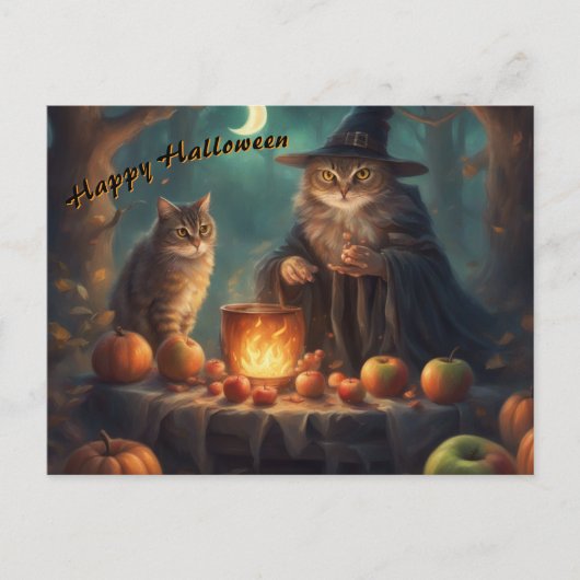 友達と過ごすハロウィン シーズンポストカード (正面)