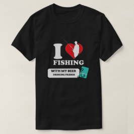友達と釣り Tシャツ