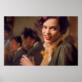 友達と飲み物を楽しむトランスウーマン ポスター