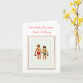 友達とDay Noteカード カード (黄色い花)