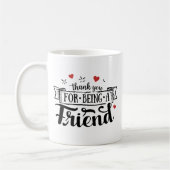 友達になってくれてありがとう コーヒーマグカップ (左)