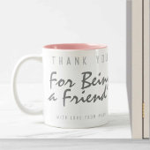 友達になってくれてありがとう ツートーンマグカップ