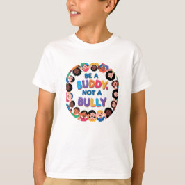 "友達になって、イジメないで" 子供用いじめ防止Tシャツ Tシャツ