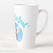 友達になるには飛びすぎてる カフェラテマグ (右)