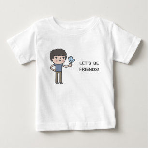 友達になろう! ベビーTシャツ
