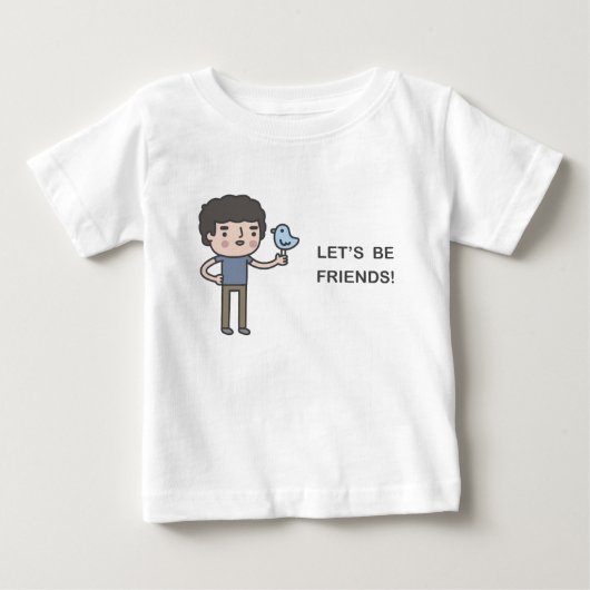 友達になろう! ベビーTシャツ (正面)