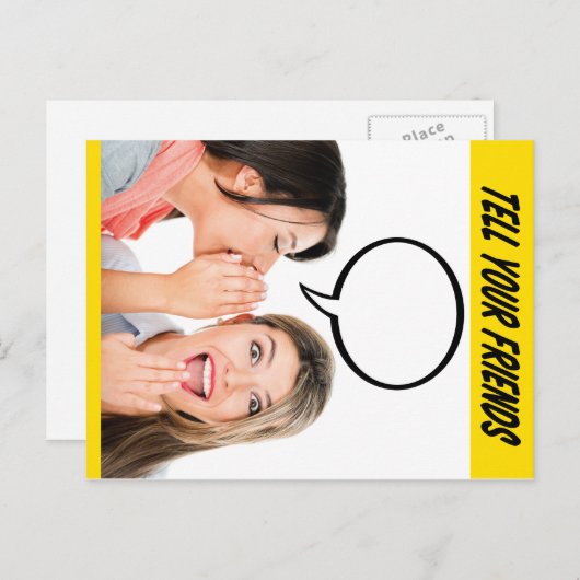 友達に伝える – はがき (正面/裏面)