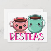 友達に可愛いカード最高のを見せる ポストカード (正面/裏面)