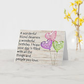 **友達に最高の誕生日を** カード (黄色い花)