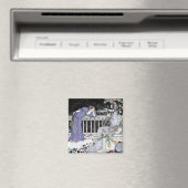 友達に歌っている女性 マグネット (インサイチュ (食洗機))