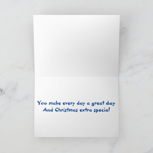 友達に聖降誕祭お目出最高のしなさい シーズンカード (内部)