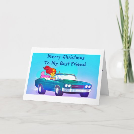 友達に聖降誕祭お目出最高のしなさい シーズンカード (正面)