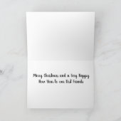 友達に聖降誕祭***楽しん最高のでね*** カード (内部)