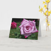 友達に「こんにちは」と言いなさい カード (黄色い花)