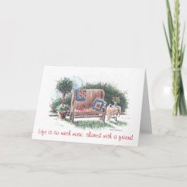 友達のあいさつ最高のきカード。感謝してい君 サンキューカード