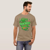 友達のあなたを友達としてお迎えする手描きテトアート Tシャツ (正面フル)