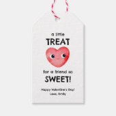 友達のためのちょっとしたハート ギフトタグ (正面)