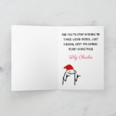 友達のためのカスタムメリークリスマス面白いミーム シーズンカード (内部)