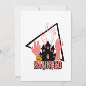 友達のためのハロウィン仮装パーティー 招待状 (裏面)