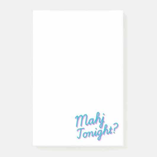 友達のための麻雀Tonight付箋 ポストイット (正面)