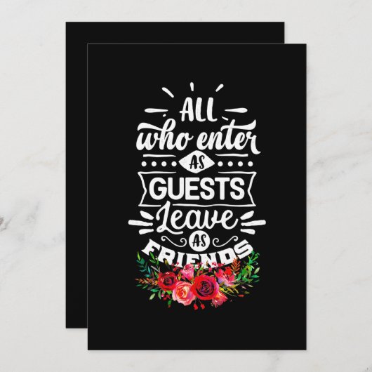 友達のまま 招待状 (正面/裏面)