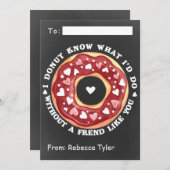 友達のように教室のバレンタインデー シーズンカード (正面/裏面)