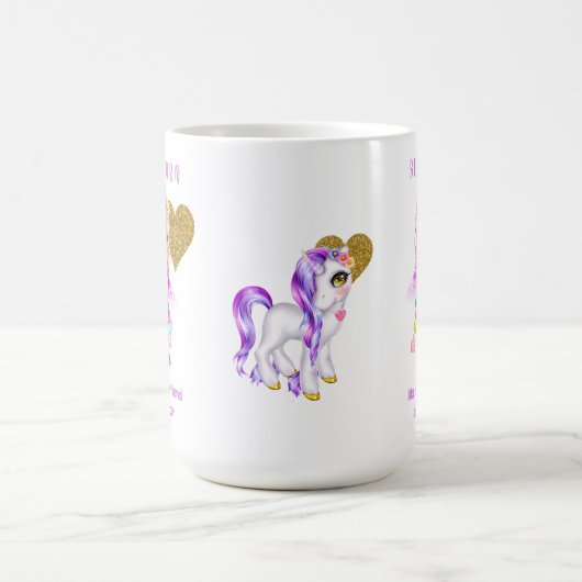 友達のように最高ののベスティコン – Unicorn コーヒーマグカップ (中央)