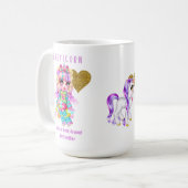 友達のように最高ののベスティコン – Unicorn コーヒーマグカップ (正面左)