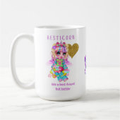 友達のように最高ののベスティコン – Unicorn コーヒーマグカップ (左)