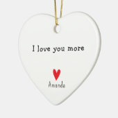 友達のクリスマスのためのあなたの最高の贈り物が大好き セラミックオーナメント (左)