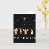 友達のクリスマス カード (黄色い花)