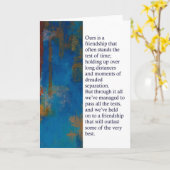 友達のグリーティングカード カード (黄色い花)