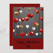 友達のバレンタイン シーズンカード (正面/裏面)