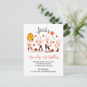 友達のパーティーと不気味幽霊を取ろう シーズンポストカード (スタンド正面)