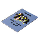 友達のペンギン、子供用にカスタマイズ ノートブック (左側)