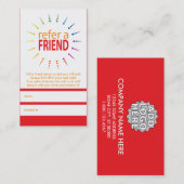 友達のレインボーバーストを参照する 紹介カード (正面/裏面)